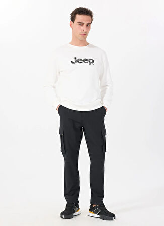 Jeep Lastikli Bel Düz Paça Standart Siyah Erkek Pantolon J4SM-PNT7204