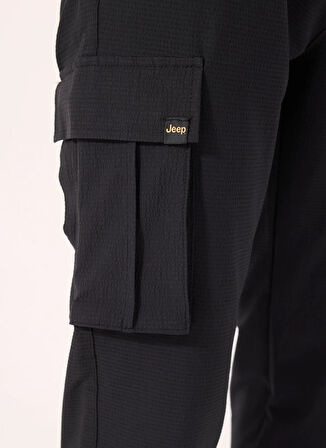 Jeep Lastikli Bel Düz Paça Standart Siyah Erkek Pantolon J4SM-PNT7204
