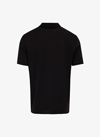 Fabrika Düz Siyah Erkek Polo T-Shirt F5SM-TST 2040