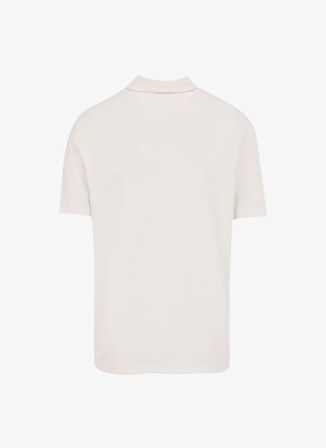 Fabrika Düz Ekru Erkek Polo T-Shirt F5SM-TST 2040
