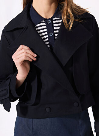 Fabrika Lacivert Kadın Trençkot F5SL-TRC0412