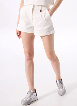 Jeep Yüksek Bel Standart Ekru Kadın Şort J5SL-SHT7187