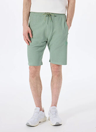 Discovery Expedition D5SM-SHT3755 Açık Haki Lastikli Bel Relaxed Düz Erkek Şort