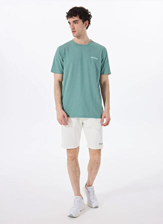 Discovery Expedition D5SM-TST3883 Açık Haki Bisiklet Yaka Relaxed Düz Erkek T-Shirt