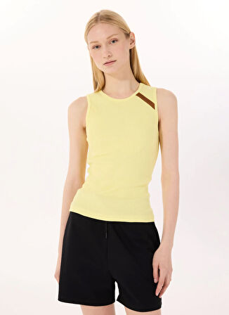 Discovery Expedition D5SL-TST3520 Sarı Relaxed Düz Kadın Atlet