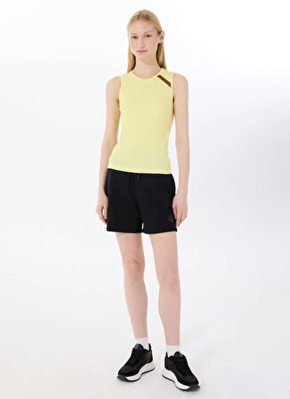 Discovery Expedition D5SL-TST3520 Sarı Relaxed Düz Kadın Atlet