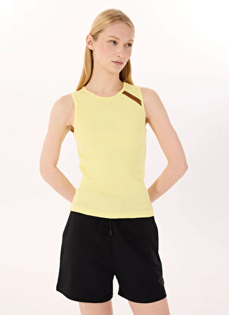 Discovery Expedition D5SL-TST3520 Sarı Relaxed Düz Kadın Atlet