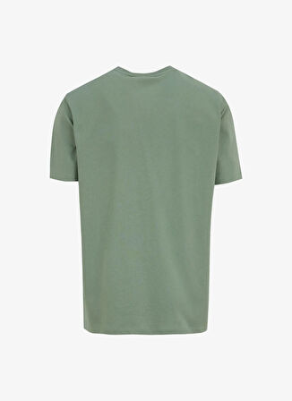 D5SM-TST3745 Açık Haki Bisiklet Yaka Relaxed Baskılı Erkek T-Shirt