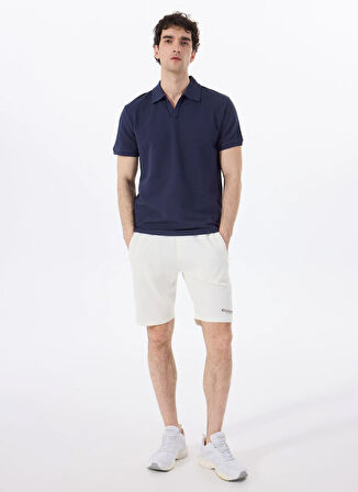 Discovery Expedition D5SM-TST3807 Lacivert Relaxed Düz Erkek Polo T-Shirt