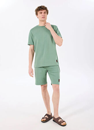Discovery Expedition D4SM-SHT3221 Açık Haki Standart Erkek Sweat Şort