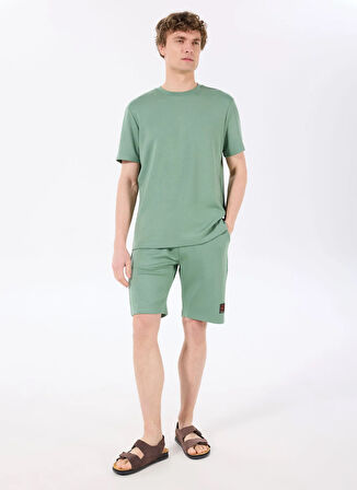 Discovery Expedition D4SM-SHT3221 Açık Haki Standart Erkek Sweat Şort