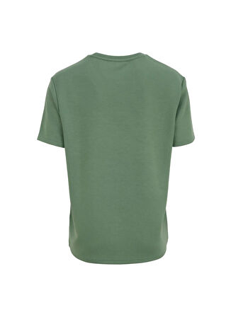 D4SM-TST3277 Açık Haki Bisiklet Yaka Loose Fit Erkek T-Shirt