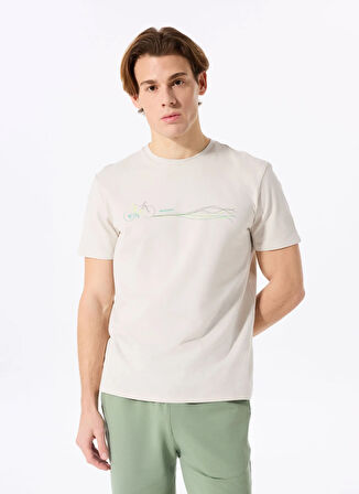 D5SM-TST3707 Taş Bisiklet Yaka Relaxed Fit Baskılı T-Shirt