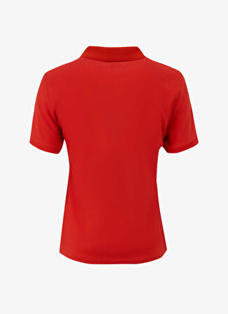 Discovery Expedition D5SL-TST3598 Nar Çiçeği Basic Düz Kadın Polo T-Shirt