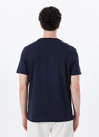 Discovery Expedition D5SM-TST3793 Lacivert Bisiklet Yaka Relaxed Baskılı Erkek T-Shirt