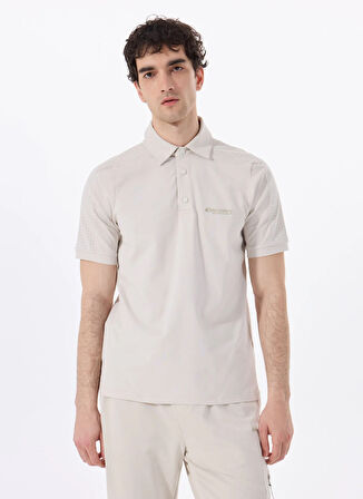 Discovery Expedition D5SM-TST3713 Taş Relaxed Düz Erkek Polo T-Shirt
