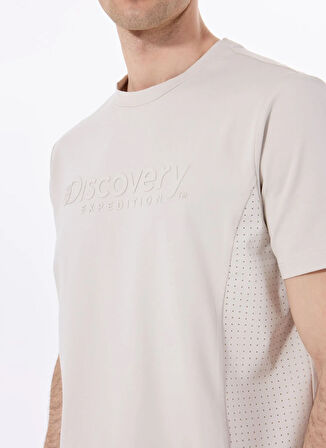Discovery Expedition D5SM-TST3714 Taş Bisiklet Yaka Relaxed Baskılı Erkek T-Shirt