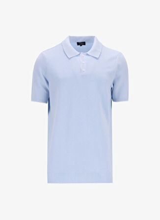 Fabrika Comfort Polo Yaka Regular Fit Düz Mavi Erkek Kazak FC5SM-KZK 2569