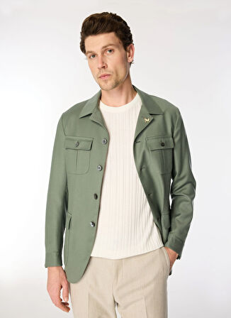 Tombolini Slim Fit Yeşil Erkek Ceket G130.IRP3.U361