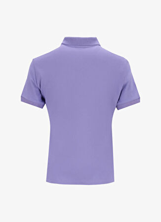 Discovery Expedition D5SL-TST3598 Lila Basic Düz Kadın Polo T-Shirt