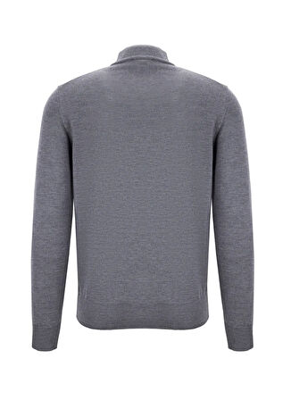 Tombolini Yarım balıkçı Yaka Slim Fit Gri Erkek Kazak WM19.ZMG9.U815