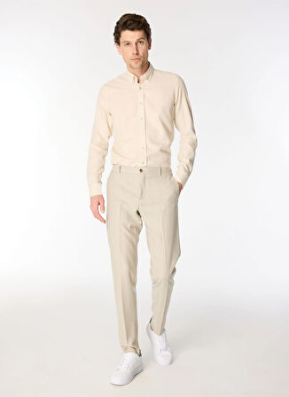 Tombolini Normal Bel Normal Paça Slim Fit Bej Erkek Pantolon PS62.ILGC.R040