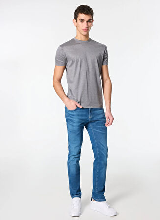 Tombolini Bisiklet Yaka Gri Erkek T-Shirt WJ30.ZJ80.U810