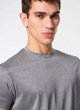 Tombolini Bisiklet Yaka Gri Erkek T-Shirt WJ30.ZJ80.U810