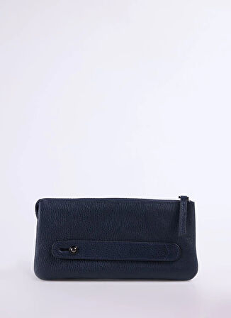 Lacivert Kadın 24x12x4 cm Deri Cüzdan Frk 531 Flt