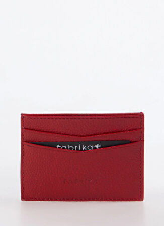 Frk 361 Flt Deri krmz Kırmızı Erkek Deri  Kartlık