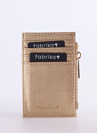 Fabrika Altın Kadın Kartlık Frk 522 Flt Deri Gold