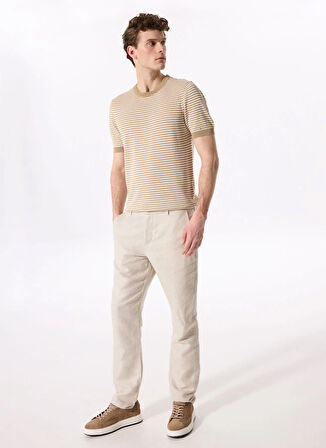 Deve Tüyü Erkek Bisiklet Basic Çizgili Kazak F5SM-KZK 2048