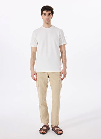 Discovery Expedition D5SM-PNT3826 Bej Relaxed Düz Erkek Pantolon