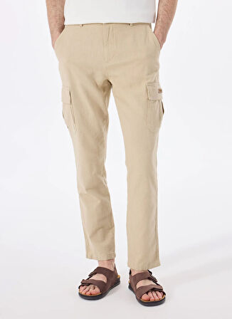 Discovery Expedition D5SM-PNT3826 Bej Relaxed Düz Erkek Pantolon