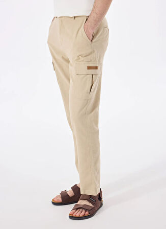 Discovery Expedition D5SM-PNT3826 Bej Relaxed Düz Erkek Pantolon