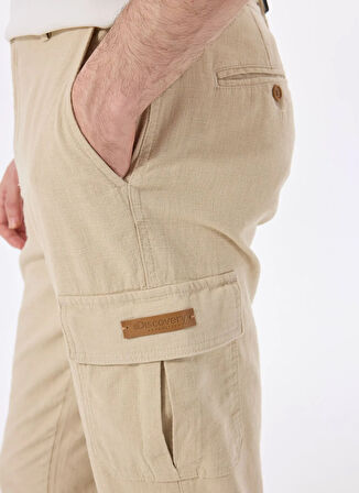 Discovery Expedition D5SM-PNT3826 Bej Relaxed Düz Erkek Pantolon