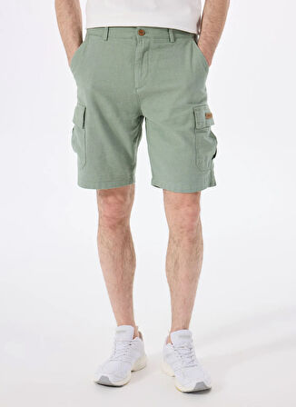 Discovery Expedition D5SM-SHT3827 Açık Haki Normal Bel Relaxed Düz Erkek Şort