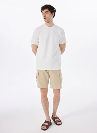 Discovery Expedition D5SM-SHT3827 Bej Normal Bel Relaxed Düz Erkek Şort