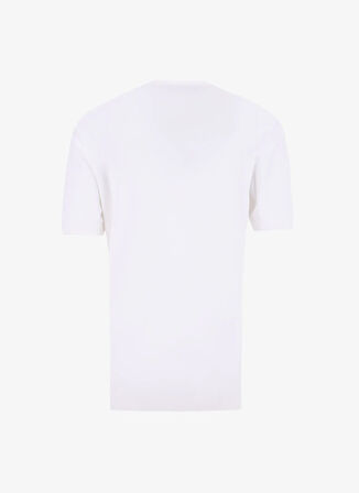 Fabrika Bisiklet Yaka Basic Düz Kırık Beyaz Erkek Kazak F5SM-KZK 2937