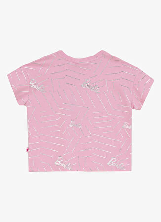 Barbie Baskılı Pembe Kız Çocuk T-Shirt BRB5SG-TST6542