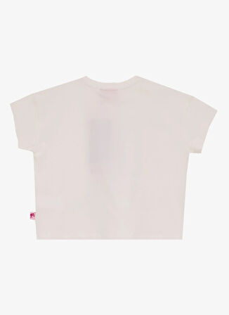 Barbie Baskılı Ekru Kız Çocuk T-Shirt BRB5SG-TST6543