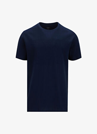 Fabrika Comfort Bisiklet Yaka Düz Lacivert Erkek T-Shirt FC5SM-TST 2763