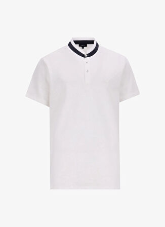 Fabrika Comfort Hakim Yaka Düz Kırık Beyaz Erkek T-Shirt FC5SM-TST 2115