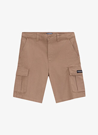Discovery Expedition D5SM-SHT3889 Açık Kahve Normal Bel Standart Düz Erkek Kargo Şort