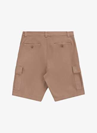 Discovery Expedition D5SM-SHT3889 Açık Kahve Normal Bel Standart Düz Erkek Kargo Şort