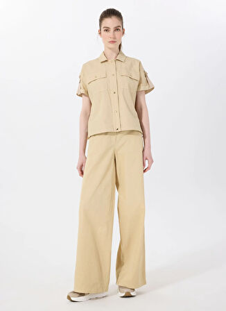 Discovery Expedition D5SL-PNT3625 Bej Relaxed Düz Kadın Pantolon