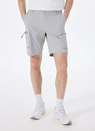 Discovery Expedition D5SM-SHT3898 Gri Lastikli Bel Relaxed Düz Erkek Şort