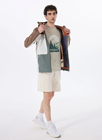 Discovery Expedition D5SM-MNT3770 Açık Kahve Düz Erkek Mont