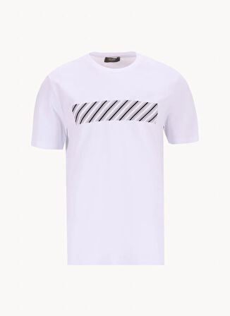 Beyaz Erkek Basic T-Shirt PBF5SM-TST 5102