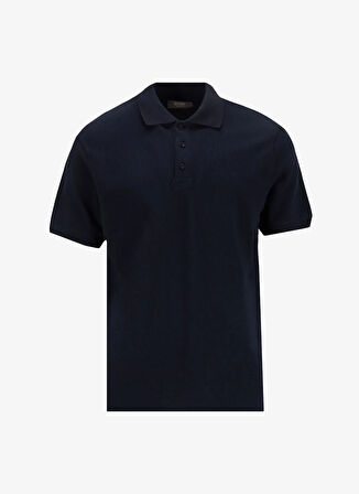 Lacivert Erkek Basic Polo T-Shirt PBF5SM-TST 5109